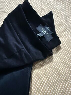 Talbots Black Velvet Pants
